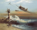 Heinz Krebs S/N Limited Edition Print "Lighthouse Louie"